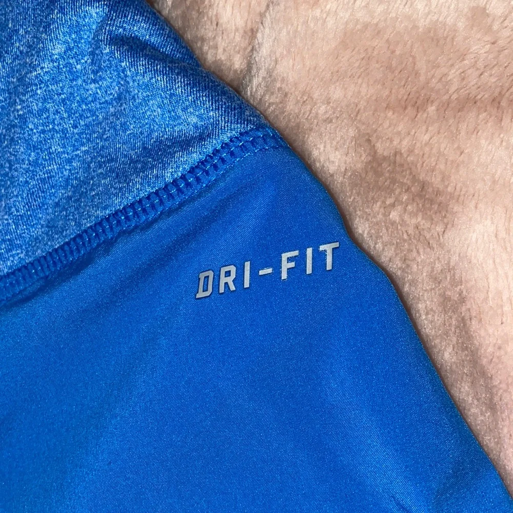 Nike Women's Athletic Shorts in Bright Blue with Heathered Waistband